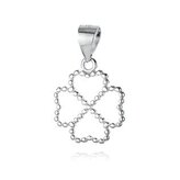 NB-4098 Stříbrný přívěšek čtyřlístek - čtyřlístky