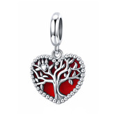 B0871 Stříbrný přívěšek korálek strom života - rodina