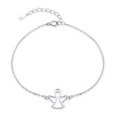 NB-1236 Stříbrný náramek andělíček - andílci