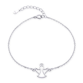NB-1236 Stříbrný náramek andělíček - andílci