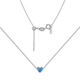 NBS07-OP05 Stříbrný náhrdelník srdíčko opál - srdce