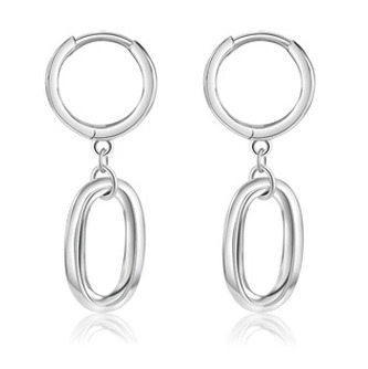 NB-3724 Visací stříbrné náušnice