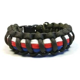 Paracord náramek Solomon TRIKOLORA Cordell / Rozměr: M -( 18 - 19 cm ) - 18 - 19 cm