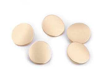 Kovový knoflík velikost 28", 32" - 100 ks - 5 (28") zlatá sv.