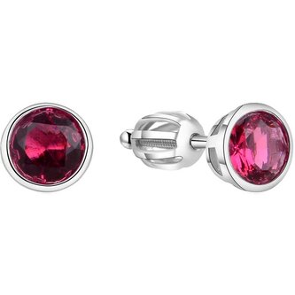 Stříbrné náušnice s třpytivým zirkonem AGUP1718S Beneto