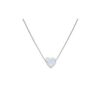 Romantický náhrdelník se syntetickým opálem 12048.1 Evolution Group