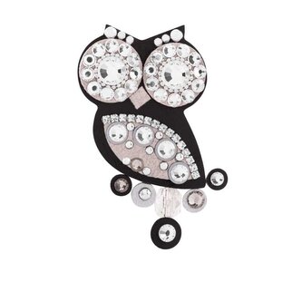 Originální brož černá Sovička Sovičky