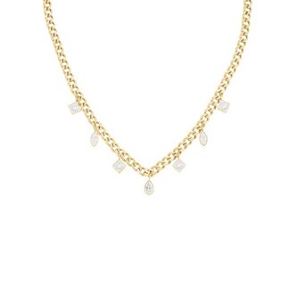 Pozlacený ocelový náhrdelník s přívesky JNMCG-J1178 Rosefield