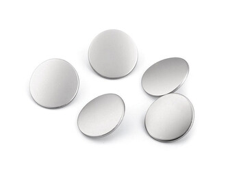 Kovový knoflík velikost 28", 32" - 5 ks - 6 (28") stříbrná