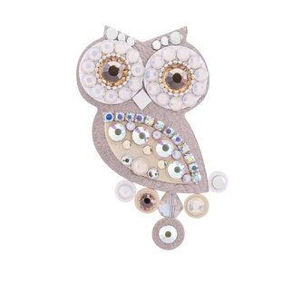 Originální brož metalická Sovička Sovičky