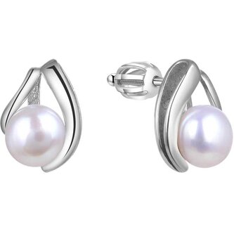 Stříbrné náušnice s pravou perlou TAGUP1665PS Beneto