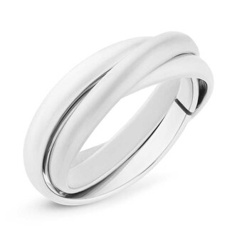 Trojitý ocelový prsten KRS-247 Troli / Obvod: 54 mm - 54 mm