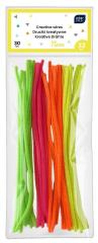 Druciki kreatywne neonowe 30cm 32szt