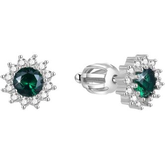 Stříbrné náušnice se zirkony AGUP1609S Beneto