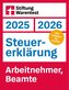 Steuererklärung 2025/2026 - Arbeitnehmer, Beamte