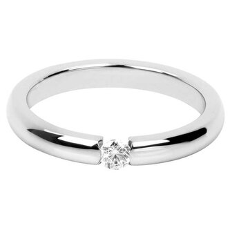 Něžný ocelový prsten s krystalem Troli / Obvod: 57 mm - 57 mm