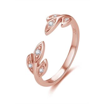 Půvabný bronzový prsten se zirkony AGG474-RG Beneto