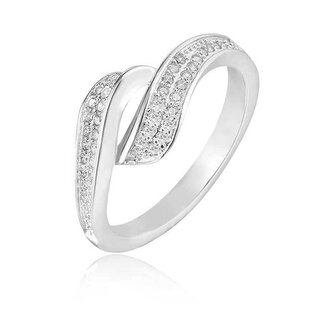 Stříbrný prsten s krystaly AGG209 Beneto / Obvod: 52 mm - 52 mm