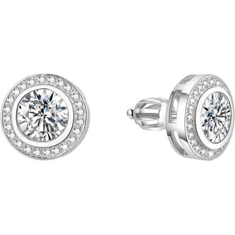 Stříbrné náušnice se zirkony TAGUP1588S Beneto