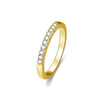 Pozlacený stříbrný prsten s krystaly AGG189 Beneto / Obvod: 60 mm - 60 mm