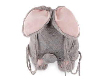 Dětský plyšový vak králíček 25x27 cm - 1 ks - 3 šedá