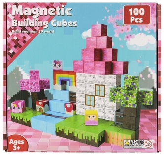 Klocki magnetyczne Klockowy Ludzik MW tęcza 100el 934921 BMG