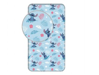 Prostěradlo Lilo and Stitch Blue 90x200x25 cm