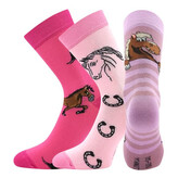 3PACK dětské ponožky Lonka vícebarevné (Horsik-mix II) 25/29
