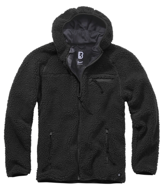 Bunda fleecová Brandit Teddyfleece Worker - černá, L