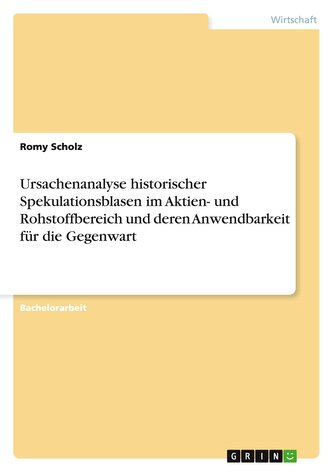 Ursachenanalyse historischer Spekulationsblasen im Aktien- und Rohstoffbereich und deren Anwendbarkeit für die Gegenwart