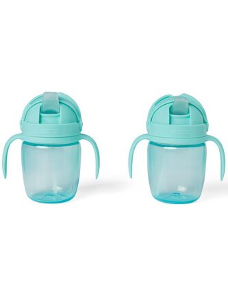 SKIP HOP Hrnek rostoucí Sip-to-Straw Teal 6m+