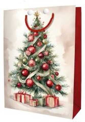 Torebka ozdobna Święta BN Choinka czerwona mała