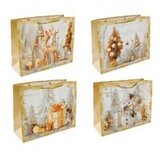 Torebka prezentowa M Boże Narodzenie platera mix