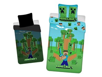 Povlečení Minecraft Jungle Fight svítící efekt 140x200, 70x90 cm