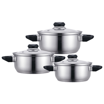 EMILIO 6 EL.KPL. GARNKÓW NIERDZEWNYCH 16/18/20CM