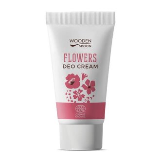Organický krémový deodorant Flowers s inovativním aplikátorem Wooden Spoon 40 ml