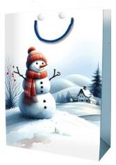 Torebka ozdobna Święta BN Bałwan duża