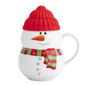 KUBEK ZIMOWY NBC 350 ML Z SILIKONOWĄ CZAPECZKĄ BAŁWANEK DEK. C W OPASCE
