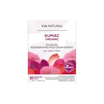 Regenerační pleťovový krém s bio sumachem Via natural 50ml