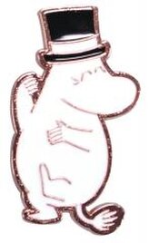 Muminki Przypinka metalowa - Tata Muminka