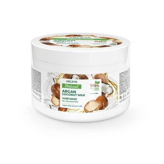 Maska na objem a lesk vlasů Argan a kokosové mléko Aroma 450 ml