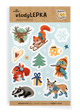 Lesní svět všudyLEPKA vel. 2 -002 - Zimní motivy