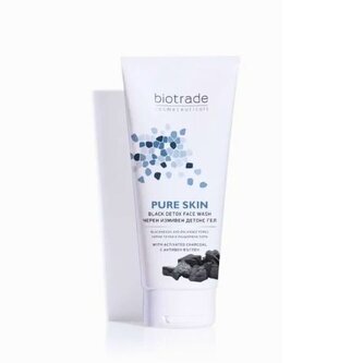 Detoxikační čisticí gel s aktivním uhlím Pure skin Biotrade 200ml