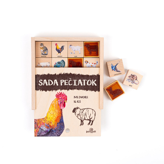 Lesní svět Pečiatky 16 kusov - Na dvore SK