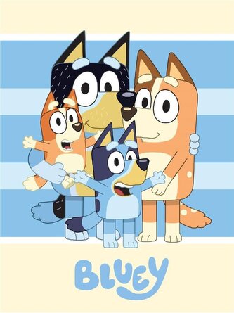 BLANKET POLAR 100X140 BLUEY BLU36-5655 220 GSM