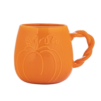 KUBEK DYNIA Z PLECIONYM UCHWYTEM NBC 510 ML POMARAŃCZOWY