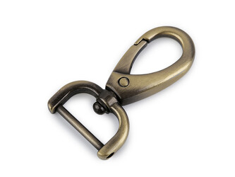 Kovová karabina otočná se šroubovacím průvlekem 19 mm - 10 ks - 4 kartáčované zlato starozlatá