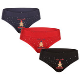 3PACK dámské kalhotky Andrie vícebarevné (PS 1081) XL