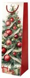 Torebka ozdobna Święta BN Choinka czerwona butelak