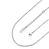 OPE1333-012-45 Očkový řetízek, tl. 1,2 mm, délka 45 + 5 cm